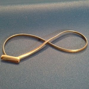 Women's Gold Stretch Metal Cinch Waist Belt